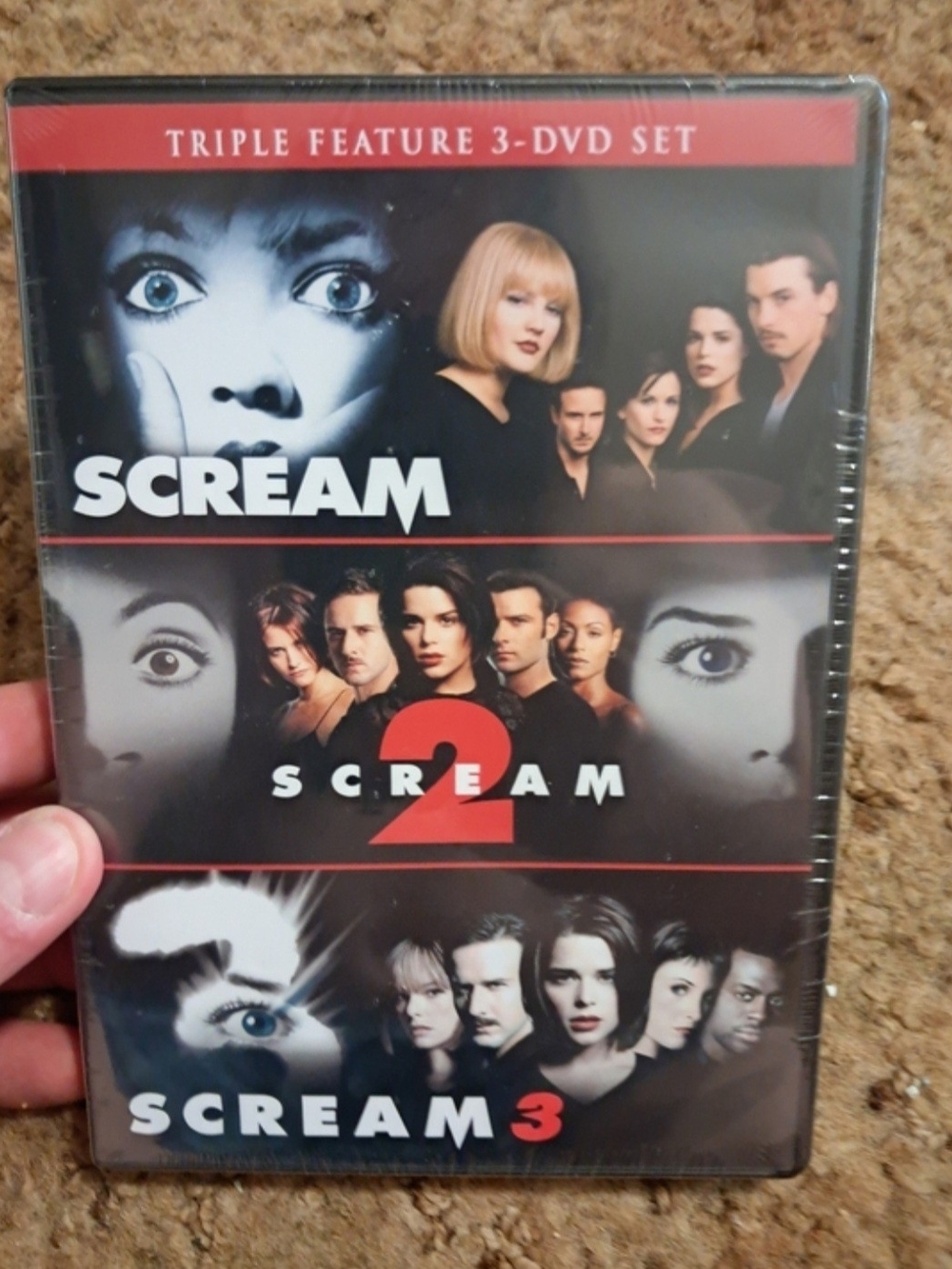 Scream Triple Feature 3-DVD Set - Black & Red